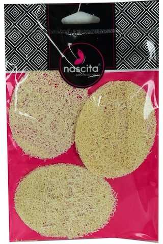 Nascita Doğal Kabak Lifli Peeling Oval Yüz Pedi Kese 3 Adet 9x7 C