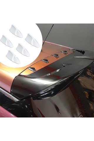 Shark Mini Balina Anten Tavan Spoiler Süsü Mini Anten Siyah