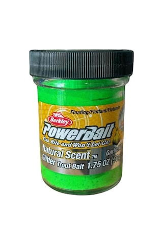 Berkley Powerbait Doğal Kokulu Glitter Simli Alabalık Hamuru - Spring Green