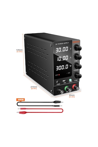 Smartgift Ayarlanabilir 30V/10A SMPS DC Güç Kaynağı Ayarlı Voltaj Regülatörü