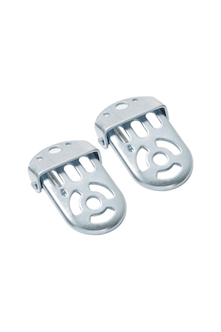 Jeemson Çocuk Bisikleti Ayak Dayama Pedalı - Katlanabilir Ve Güvenli Demir Ayaklık Gümüş