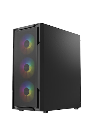 Fazeon F11 650w 80+ Bronze Tempered Glass Mesh 4x Rgb Fanlı Usb 3.0 Siyah Atx Bilgisayar Kasası