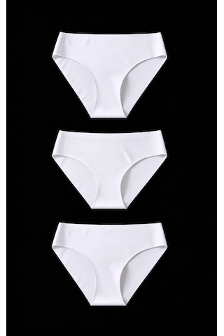 Skin Verse Lazer Kesim Külot 3'lü Set Beyaz