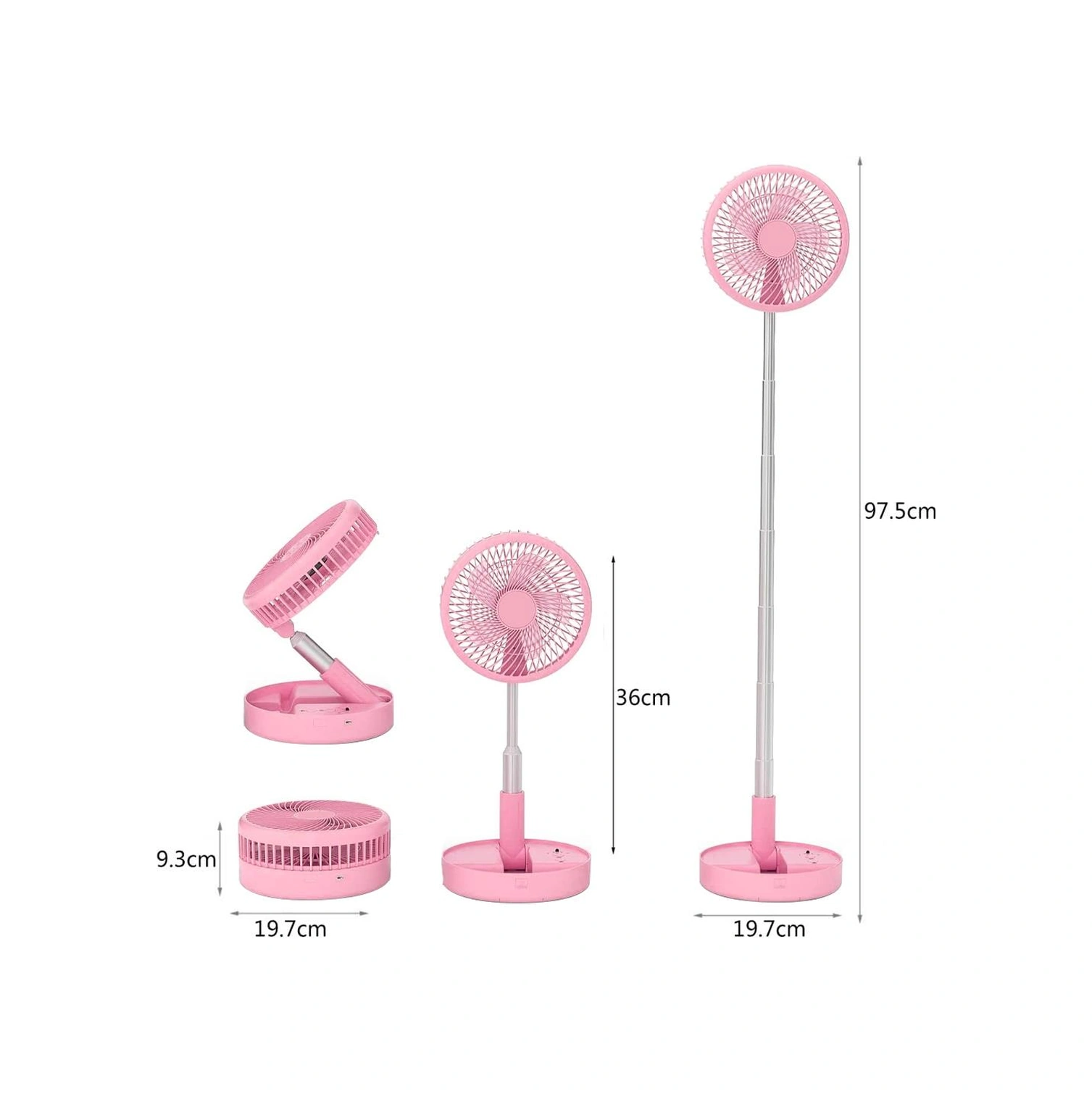 Powermaster Pm-25110 4 Modlu Taşınabilir Fan Vantilatör