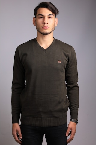 Bearraybon Erkek Triko Kazak Haki (504887251) Haki