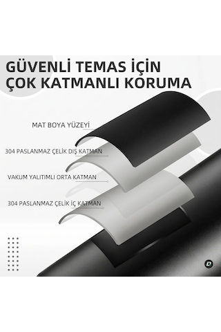 550 Ml Paslanmaz Çelik Vakumlu Termos Pembe