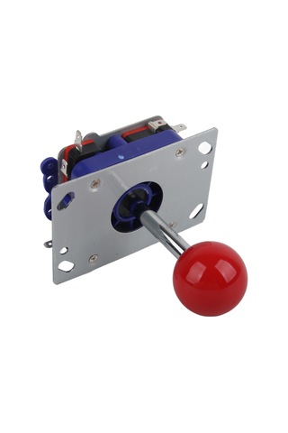 Kangvka Kırmızı Uzun Kolu Oyun Joystick'i - 2/4/8 Yönlü İşlem, Anti-kayma Somunlu, Dayanıklı Metal Gövde, Oyun Konsolleri İçin