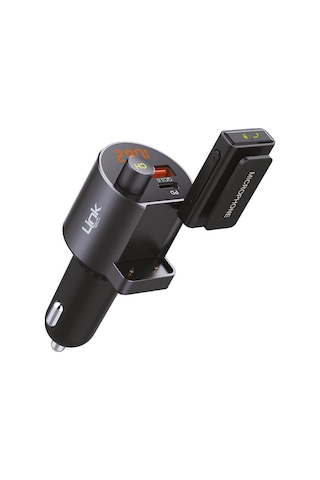 LinkTech Car RF12 FM Transmitter 38W PD QC3.0 LCD Ekran USB+Type-