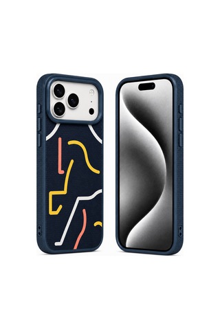 Nettech Apple iPhone 17 Pro Max Uyumlu Nt-n129 Desenli Seri Arka Koruma Kılıf - Turuncu