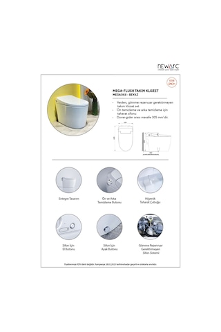 Newarc Mega-flush Takım Klozet Mega068 Diğer
