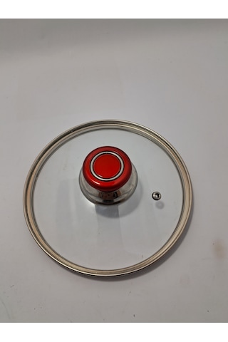 Cam Kapak 18 Cm Ve Kırmızı Elma Şekeri Kulp