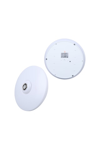 Ayt Poweramster Pm-27331 Beyaz 34x9 Cm 24 Watt Bluetooth Hoparlörlü Tavan Aydınlatma Ses Bombası Hoparlör
