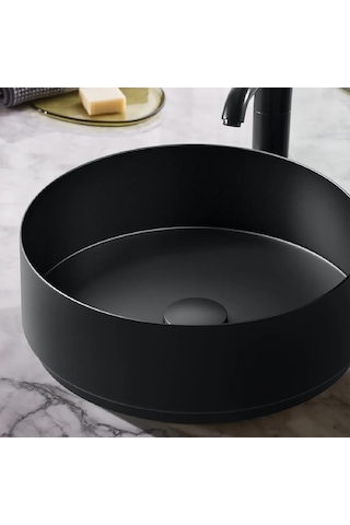 Alape Yuvarlak Çanak Lavabo - Mat Siyah - 40 Cm - 3222000240 Mat Siyah