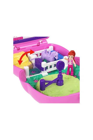 Jcr39 Polly Pocket Midilliyle Rodeo Heyecanı Mikro Oyun Seti Standart