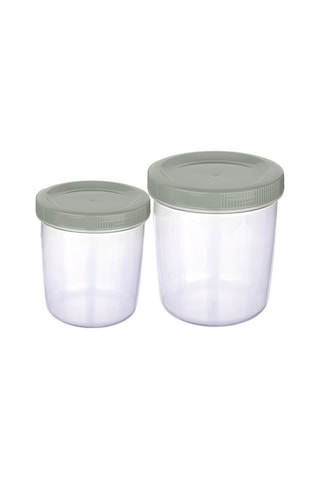 İçiçe Geçen 2 Li Saklama Kabı 250ve 400ml Diğer