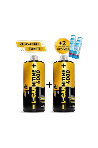 Mustang Nutrition L-carnitine 4000 Mg 1000 Ml 2 Li Avantaj Paketi 33 Servis Limon + 2 X L-karnitin Shot Hediyeli