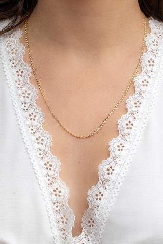 14 Ayar Altın Burgu Singapur Zincir Kolye 1.90 Mm