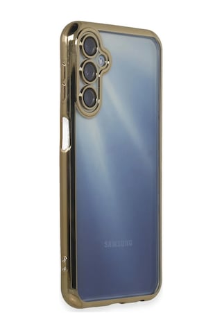 Newface - 408 - Samsung Galaxy Uyumlu A55 5g Kılıf Razer Lensli Silikon - Csmo-tex - - Gold