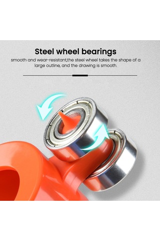 Geevorks Ağaç İşleme Ölçme Kontur Ölçer Kilitli Çok Fonksiyonlu Çok Renkli