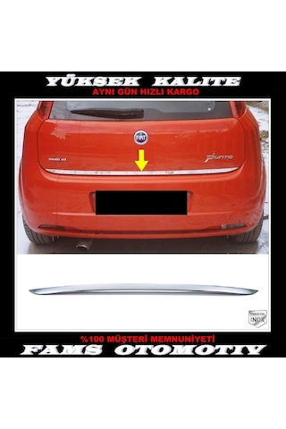Fiat Grande Punto Krom Bagaj Alt Çıtası 2005 Üzeri P. Çelik N11.4451