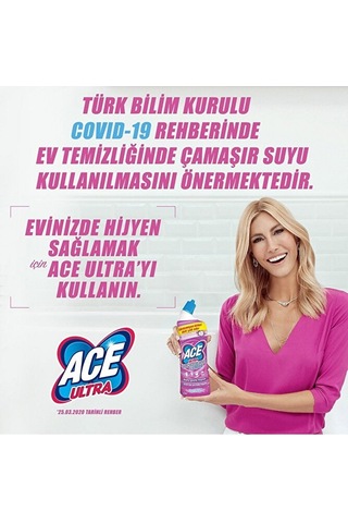 Ace Ultra Yoğun Kıvamlı Çamaşır Suyu Okaliptus 810 Gram X 4 Adet Diğer