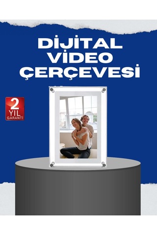 Usb Type-c Destekli 7 İnç Dijital Fotoğraf Çerçevesi Video Ve Müzik Oynatma-132129