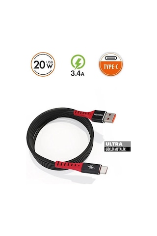 Tonex 3.4a 20w Usb To Type-c 20w Hızlı Usb Kablo - M-12