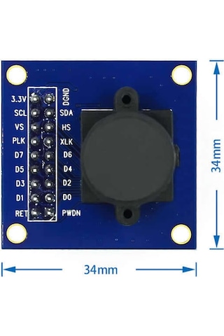 Ov7670 Kamera Modülü Cmos Görüntü Sensörü 640x480 Vga Cıf Otomatik Pozlama Kontrol Görüntü Işleme