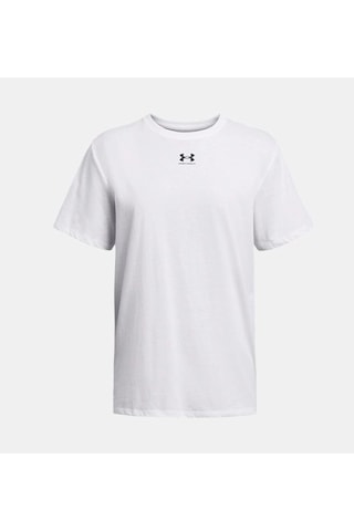 Under Armour Campus Oversize Kadın T-shirt 1387193-100 Beyaz