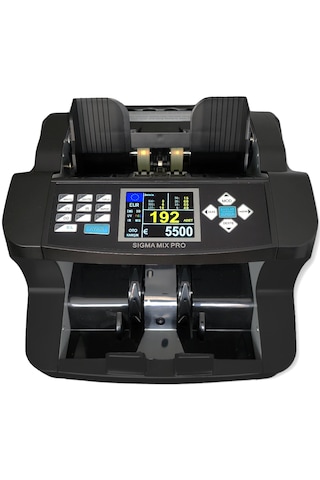 Mix Pro Tl,€,$,£,Syp Sahte Kontrollü Karışık Sayım Para Sayma Makinesi