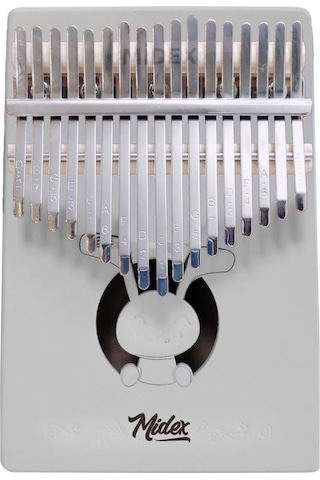 Midex Klx-550 Beyaz Renk Gerçek Ağaç Kalimba 17 Tuşlu Full Set