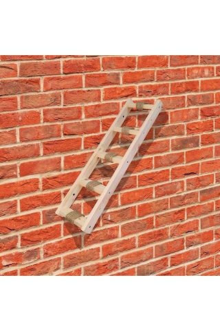 Doğal ahşap duvara monte kedi merdiveni sağ sol uyumlu 60cm