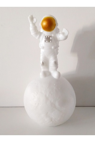 Astronot Şekilli Gece Ve Masa Lambası Beyaz