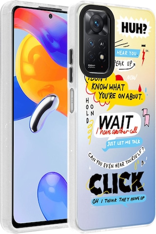 Ardemix Redmi Note 12 Pro 4g Kılıf Desenli Dragon Sert Kapak - Kelimeler Kelimeler