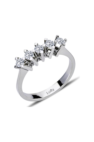 Lova F Renk 0,42 Karat Pırlanta Beştaş Yüzük - 1070083