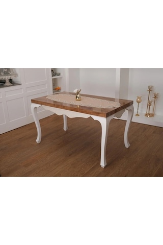 Nadide Lüx Güpürlü Simli Keten Kumaş Bej Salon Takımı 5 Parça 40x160 Cm 1365 Bej