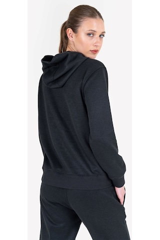 Lescon Siyah Kadın Kapüşonlu Sweatshirt 23n-2108