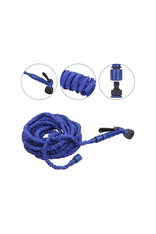 Pazly 7 Fonksiyonlu Bahçe Hortumu - 100ft/30m Esnek, Sızdırmaz, Yüksek Basınçlı, Oxford Kumaş/kauçuk