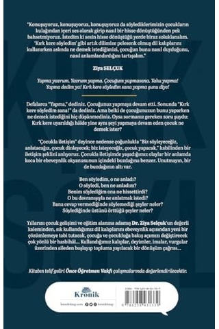 Kırk Kere Söyledim: Ben Ne Söyledim, Çocuğum Ne Anladı