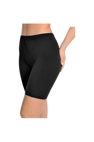 İyteks Kadın Likralı Diz Üstü Tayt 6'lı 1005 Siyah