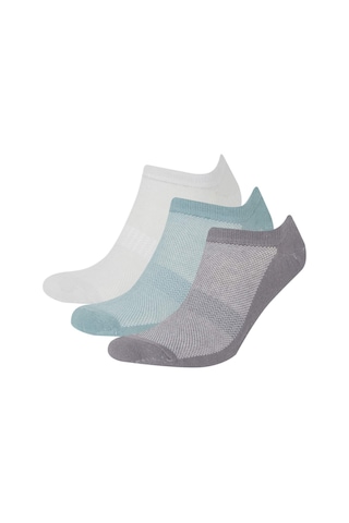 DeFacto Erkek 3'lü Pamuklu Sneaker Çorap D9954AXNSKR1