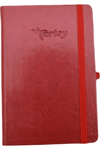 Gürmat Termo Deri Kapkalı Defter Çizgili 9x14 Cm Kırmızı