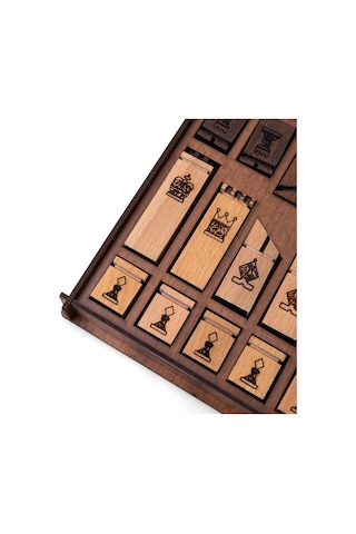 Ahşap Satranç Takımı Taş Seti