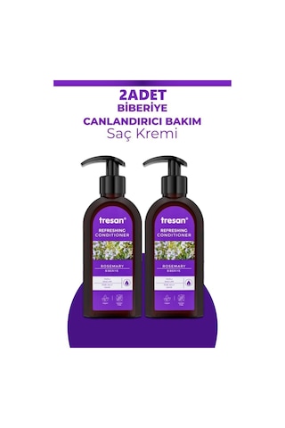 Tresan Biberiye Canlandırıcı Sülfatsız Bakım Saç Kremi 300 Ml 2 Adet