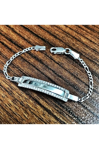 Taşlı Çocuk Bebek Künyesi İsimli Bileklik Csb06