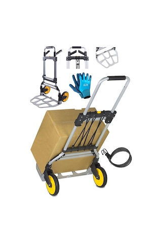 Deko Turkey Geniş Büyük Boy Koli Yük Malzeme Taşıma Araba 150kg