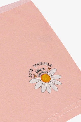 Breeze Kız Çocuk Boxer Papatya Baskılı 5-11 Yaş, Pembe-pembe Pembe