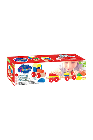 Play Wood Eğitici Ahşap Bloklu Bultak Tren 351