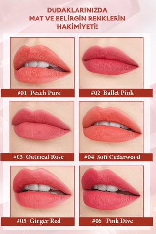 Mat Bitişli Dolgun Ve Pürüzsüz Görünüm Sunan Tint Perıpera Ink Mood Matte Tint 08 Smoky Coral 08
