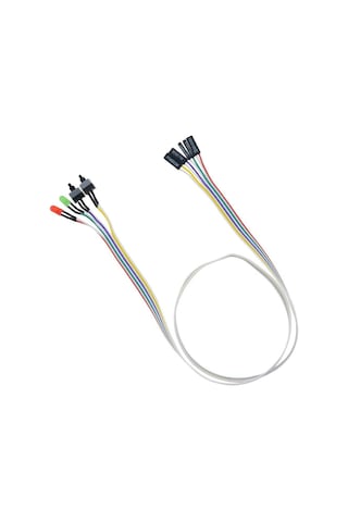 Ancheyn Ana Kart Power Kablosu Led Işıklı Reset Açma Kapama Butonu Kablosu On Off Switch 5064
